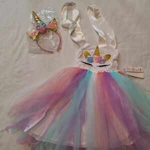 Unicorn Tutu Dress with Headband